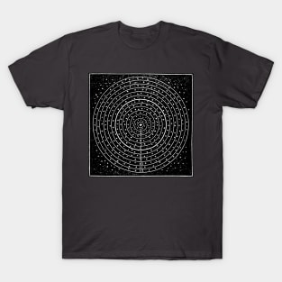 Astrology Twelve Houses Vintage Illustration T-Shirt